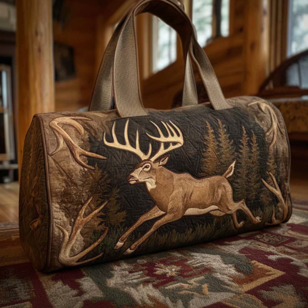 Deer Quilted Duffle Bag NCU0VT279