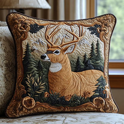 Forest Buck Quilted Pillow Case NCU0DV5384