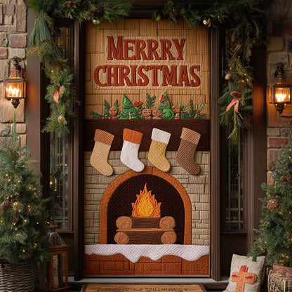 Forest Cabin Hearth Quilted Door Cover NCU0XD2016