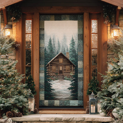 Forest Cabin Quilted Door Cover NCU0DV8773