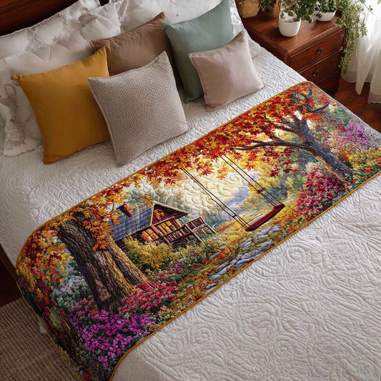 Forest Cabin Whisper Quilted Bed Runner NCU0NT8702