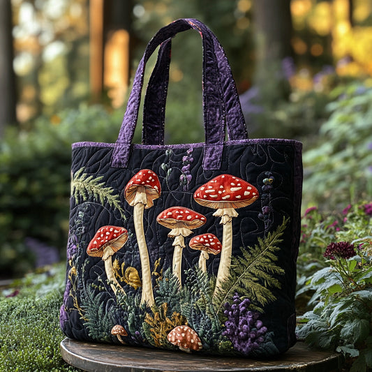 Forest Caps Quilted Tote Bag NCU0DV7295