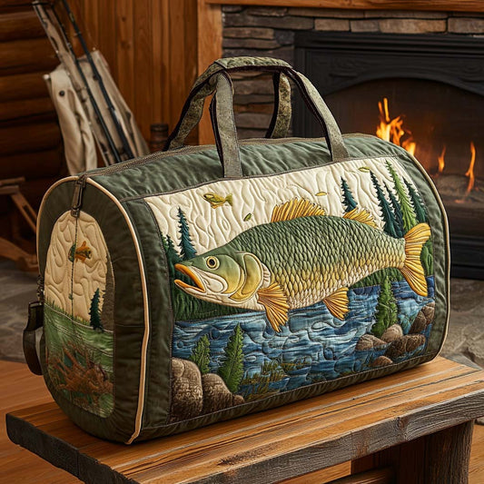 Forest Catch Quilted Duffle Bag NCU0XD468