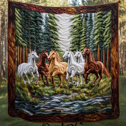 Forest Charge Quilted Blanket NCU0NT5666