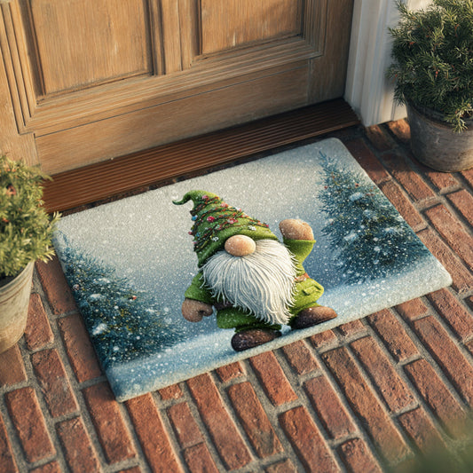Forest Christmas Gnome Doormat NCU0HH647