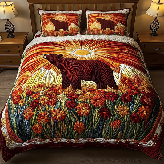 Forest Dawn 3-Piece Quilted Bedding Set NCU0VH2687