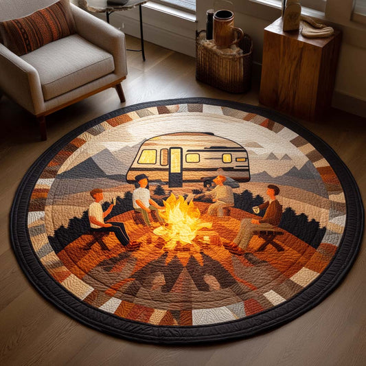 Forest Dawn Quilted Round Mat NCU0TD107