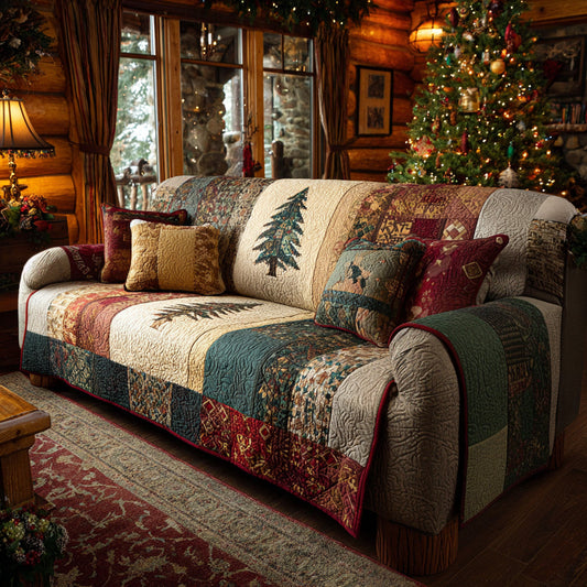 Forest Dream Quilted Sofa Cover NCU0DV8621