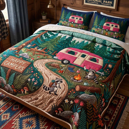 Forest Drive 3-Piece Quilted Bedding Set NCU0XD2828