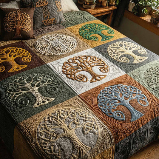 Forest Emblem Quilted Blanket NCU0XD2686