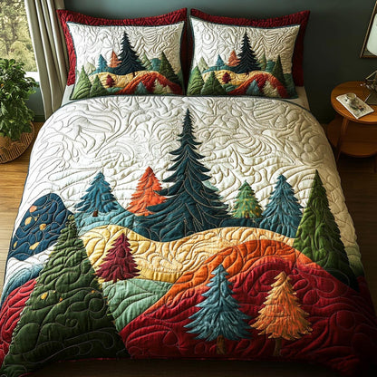 Forest Escape 3-Piece Quilted Bedding Set NCU0DV9526