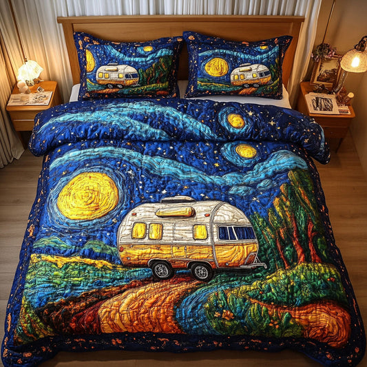 Forest Escape 3-Piece Quilted Bedding Set NCU0NT6098