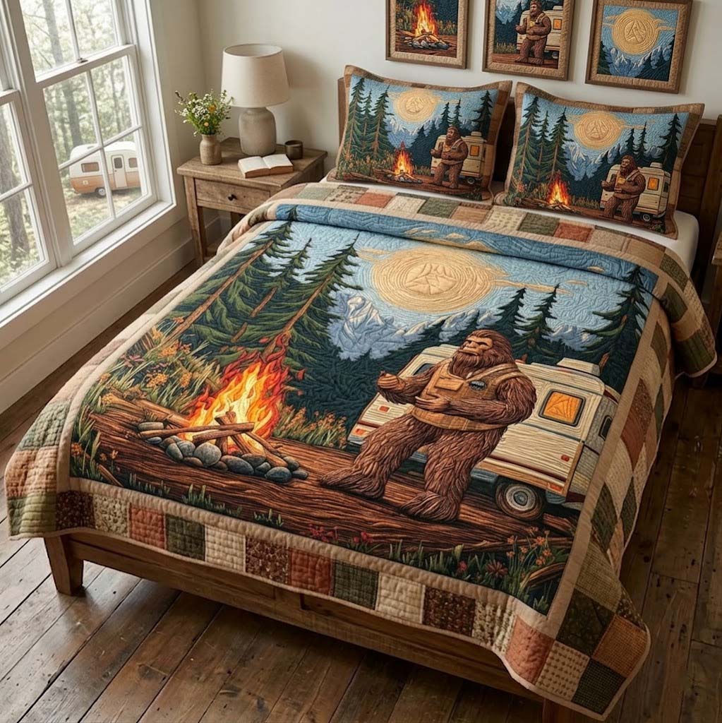Forest Escape 3-Piece Quilted Bedding Set NCU0QD021