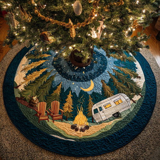 Forest Escape Christmas Quilted Tree Skirt NCU0TV1333