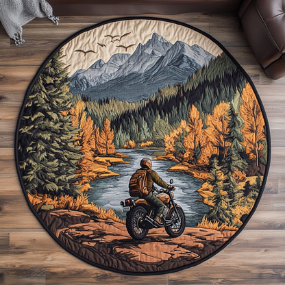 Forest Escape Quilted Round Mat NCU0DK7371