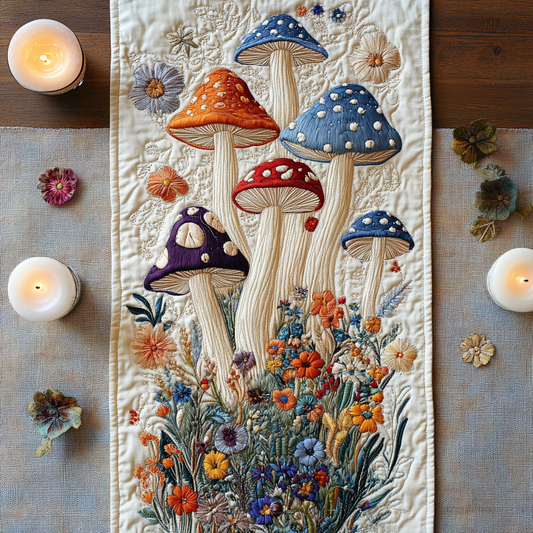 Forest Feast Quilted Table Runner NCU0VH5362