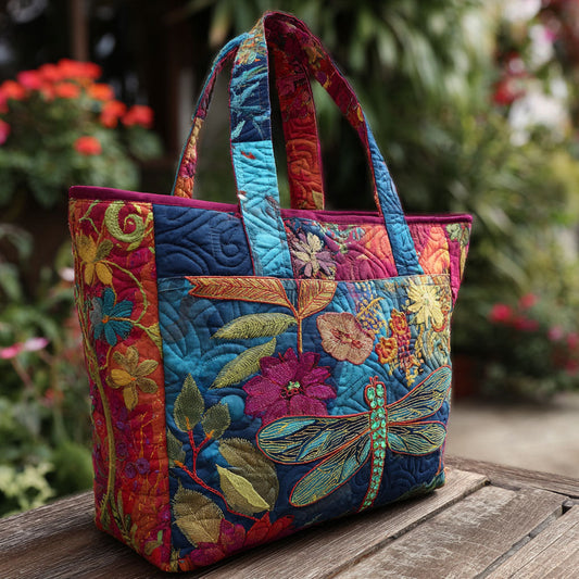 Forest Flicker Quilted Tote Bag NCU0PT8692