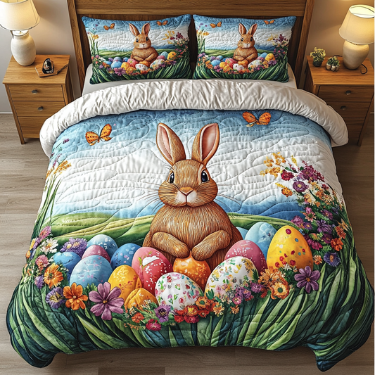 Forest Fluff 3-Piece Quilted Bedding Set NCU0DK5214