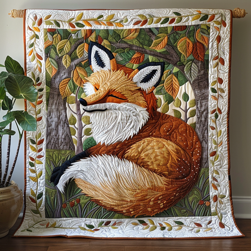 Forest Fox Quilted Blanket NCU0DV1961