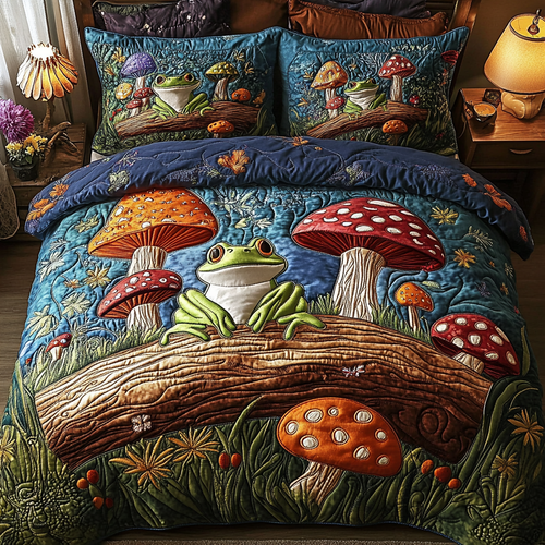 Forest Friends 3-Piece Quilted Bedding Set NCU0VH2312