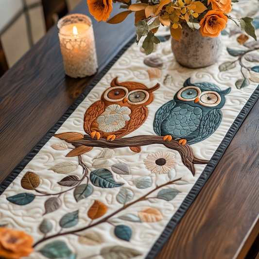 Forest Friends Quilted Table Runner NCU0VH3156