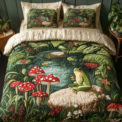 Forest Frolic 3-Piece Quilted Bedding Set NCU0VH3553