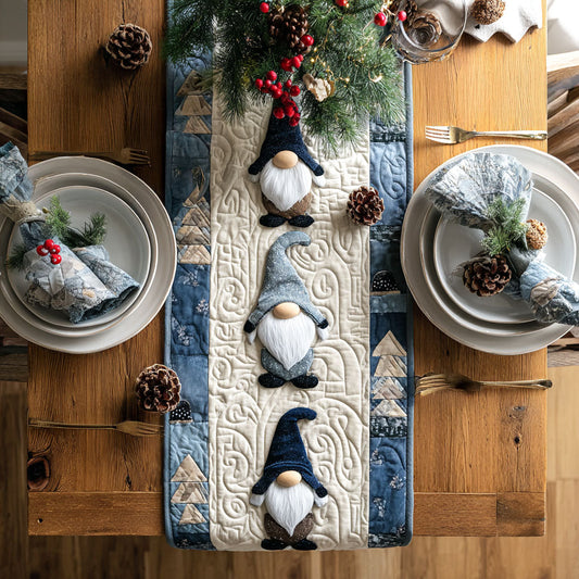 Forest Frost Quilted Table Runner NCU0PT9047