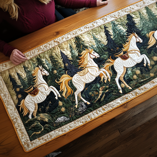 Forest Gallop Quilted Table Runner NCU0VH1305
