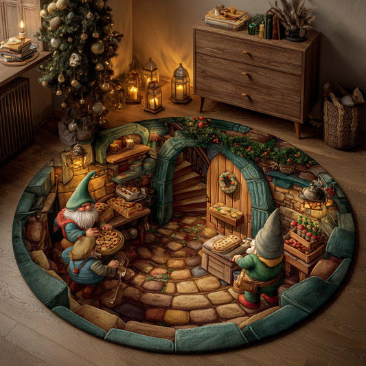 Forest Gate Gnome Tunnel Round Carpet NCU0XD2036