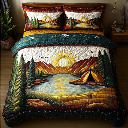 Forest Getaway 3-Piece Quilted Bedding Set NCU0DK5550