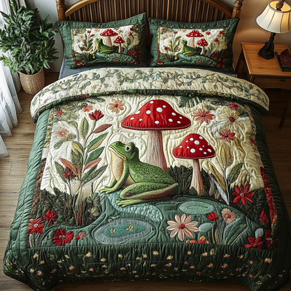 Forest Glow 3-Piece Quilted Bedding Set NCU0DK3749