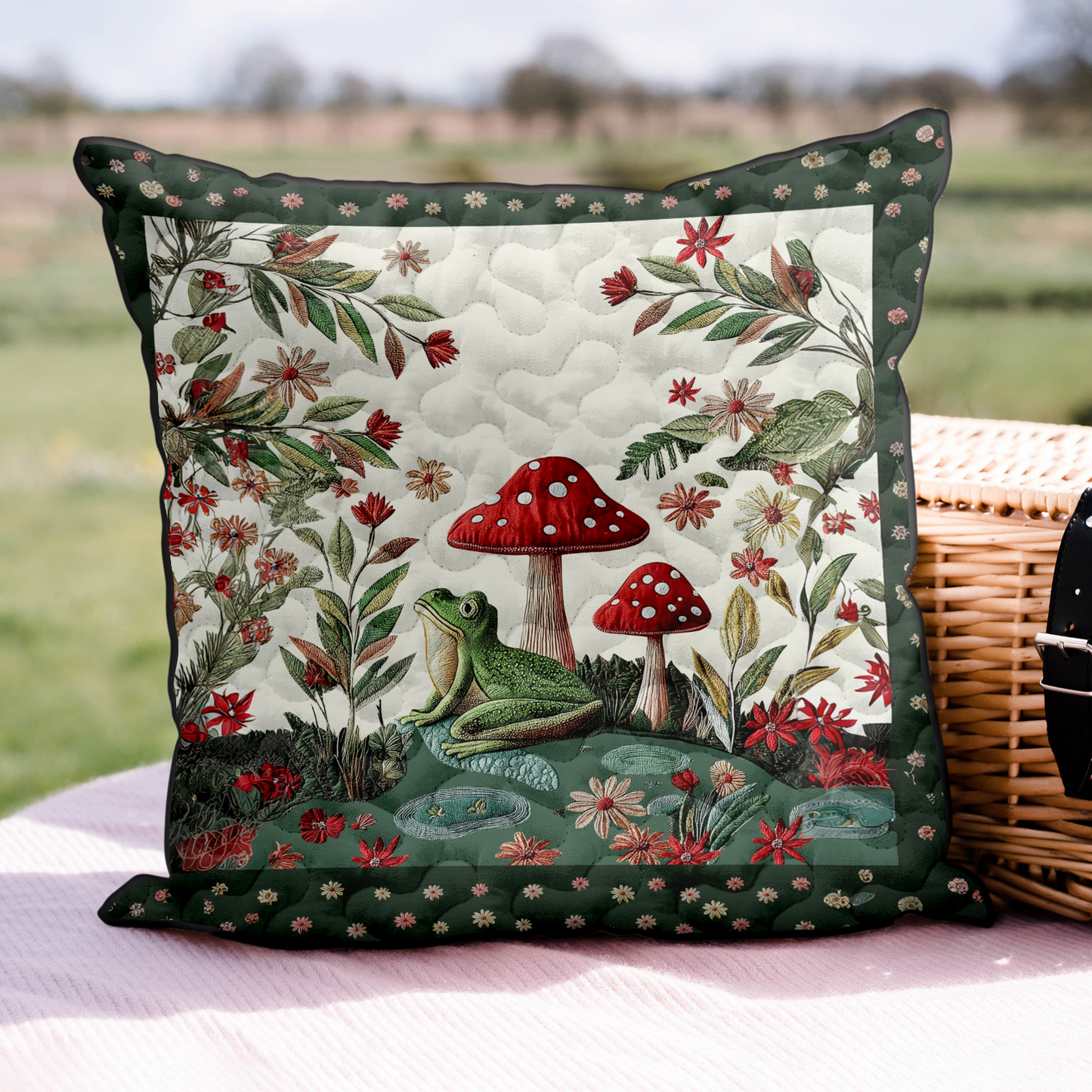 Forest Glow Quilted Pillow Case NCU0DK3849