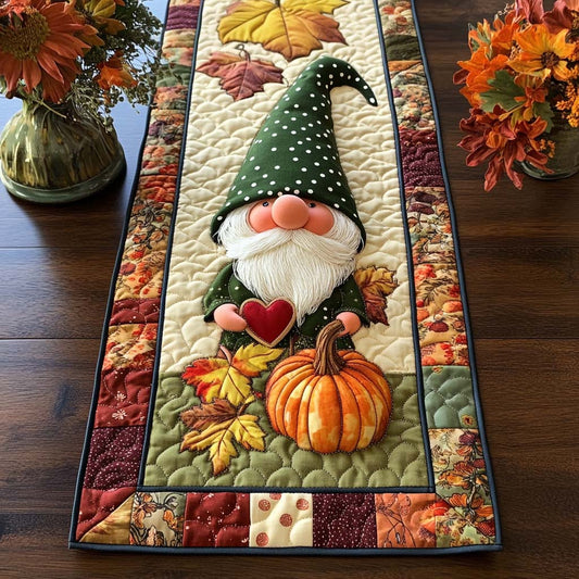 Forest Gnome Vibe Quilted Table Runner NCU0NT9124