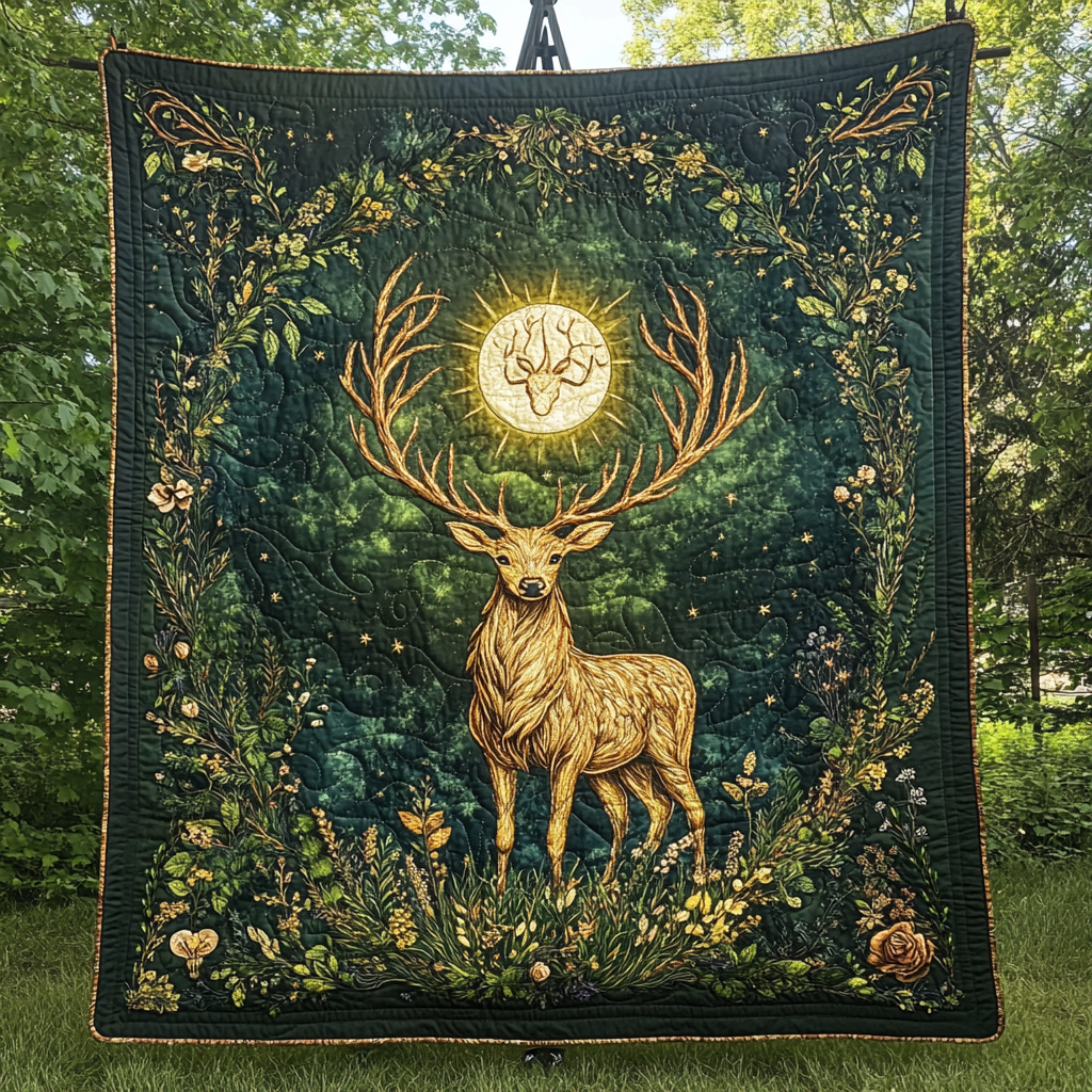 Forest Grace Quilted Blanket NCU0DK2707