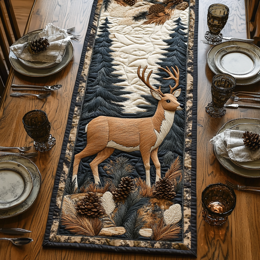 Forest Grace Quilted Table Runner NCU0DV5082