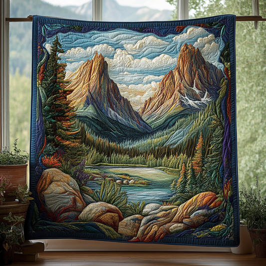 Forest Green Quilted Blanket NCU0DV5693