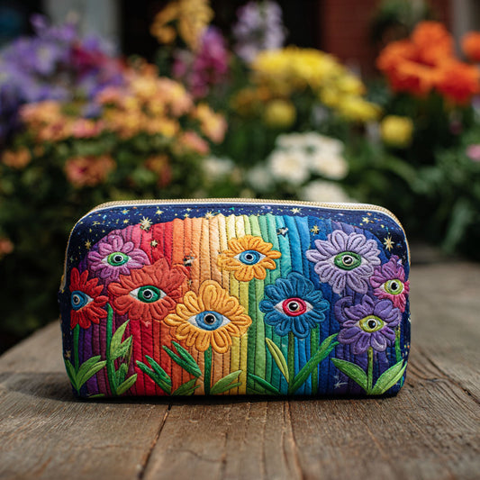 Forest Groove Quilted Makeup Bag NCU0PT9285