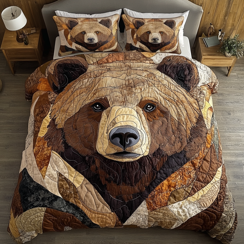 Forest Guardian 3-Piece Quilted Bedding Set NCU0DK2569