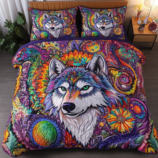Forest Guardian 3-Piece Quilted Bedding Set NCU0DK4156