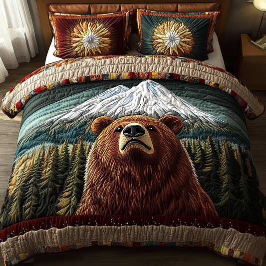 Forest Guardian 3-Piece Quilted Bedding Set NCU0DK5389
