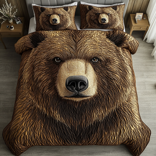 Forest Guardian 3-Piece Quilted Bedding Set NCU0DK5805