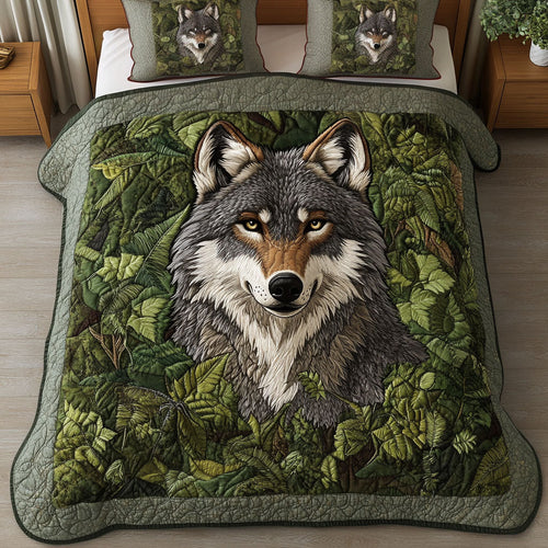 Forest Guardian 3-Piece Quilted Bedding Set NCU0NT3858
