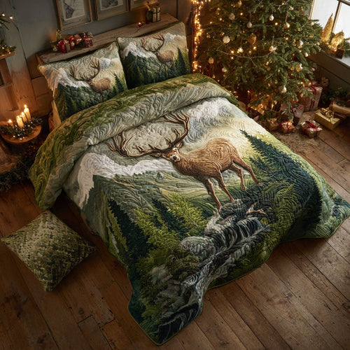 Forest Guardian 3-Piece Quilted Bedding Set NCU0TV656