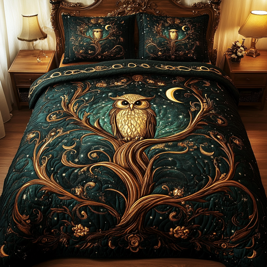 Forest Guardian 3-Piece Quilted Bedding Set NCU0VH1464