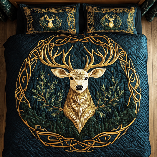 Forest Guardian Haven 3-Piece Quilted Bedding Set NCU0TL2006