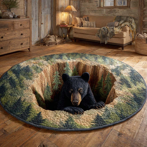 Forest Guardian Quilted Round Mat NCU0XD1072