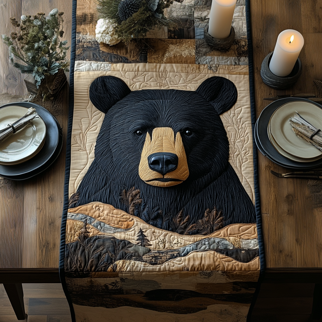 Forest Guardian Quilted Table Runner NCU0DV4198 – Vantique