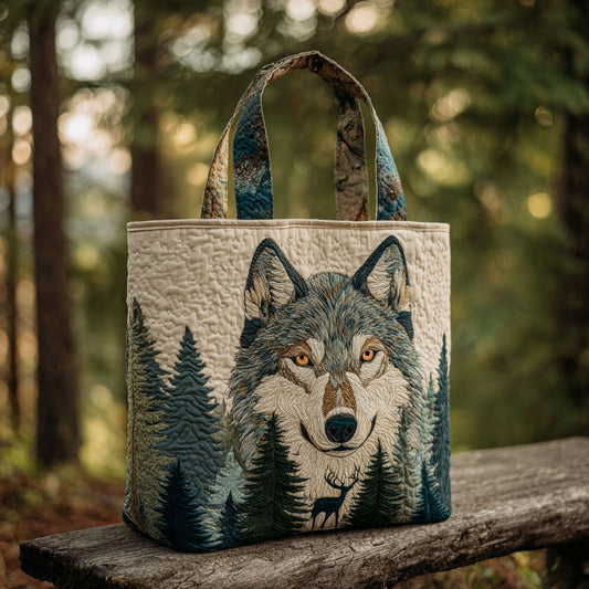 Forest Guardian Quilted Tote Bag NCU0TV156