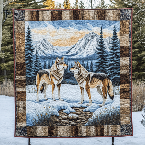 Forest Harmony Quilted Blanket NCU0DK744