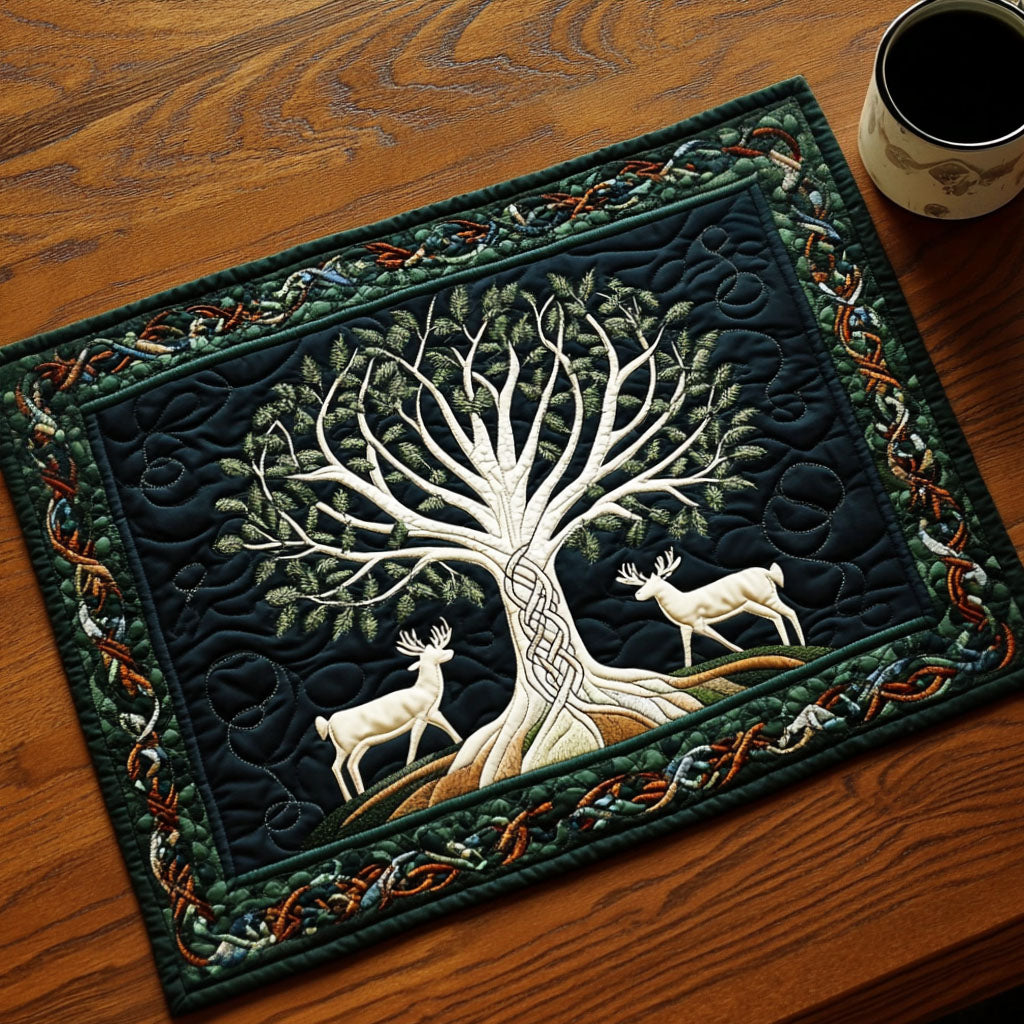 Forest Harmony Quilted Placemat NCU0NT3046